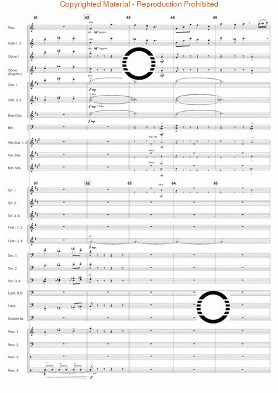 The Eagle's Flight Concert Band scores gallery preview page 14