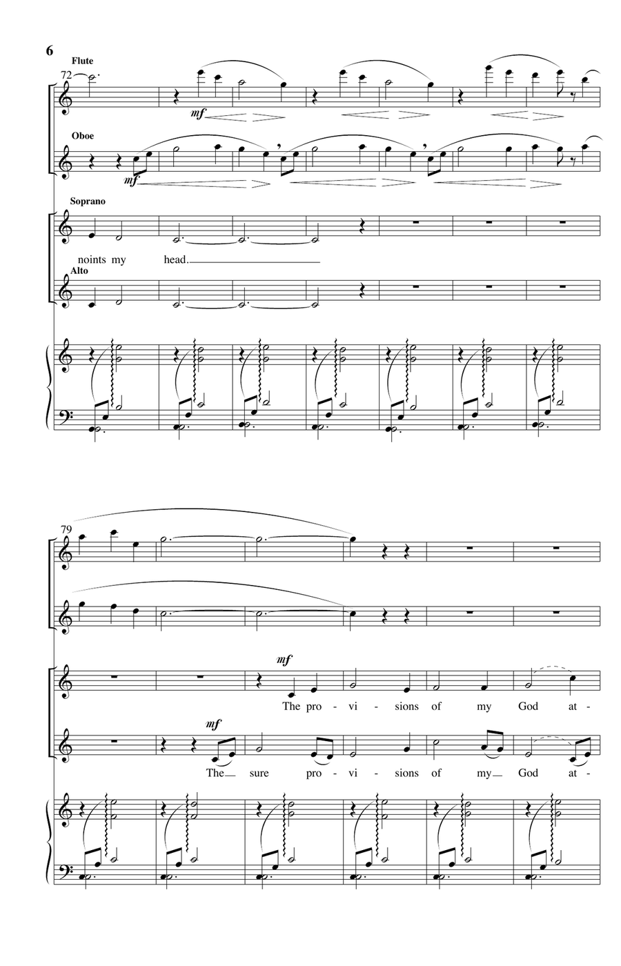 My Shepherd Will Supply My Need SSAA scores gallery preview page 5