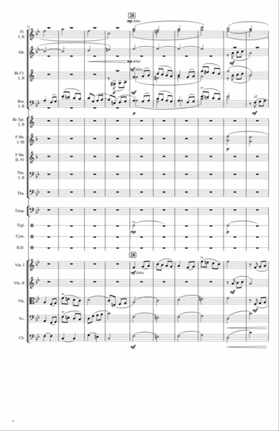 Graduation March in B-flat Major (2019) (Full Orchestra) (Original) Full Orchestra scores gallery preview page 6