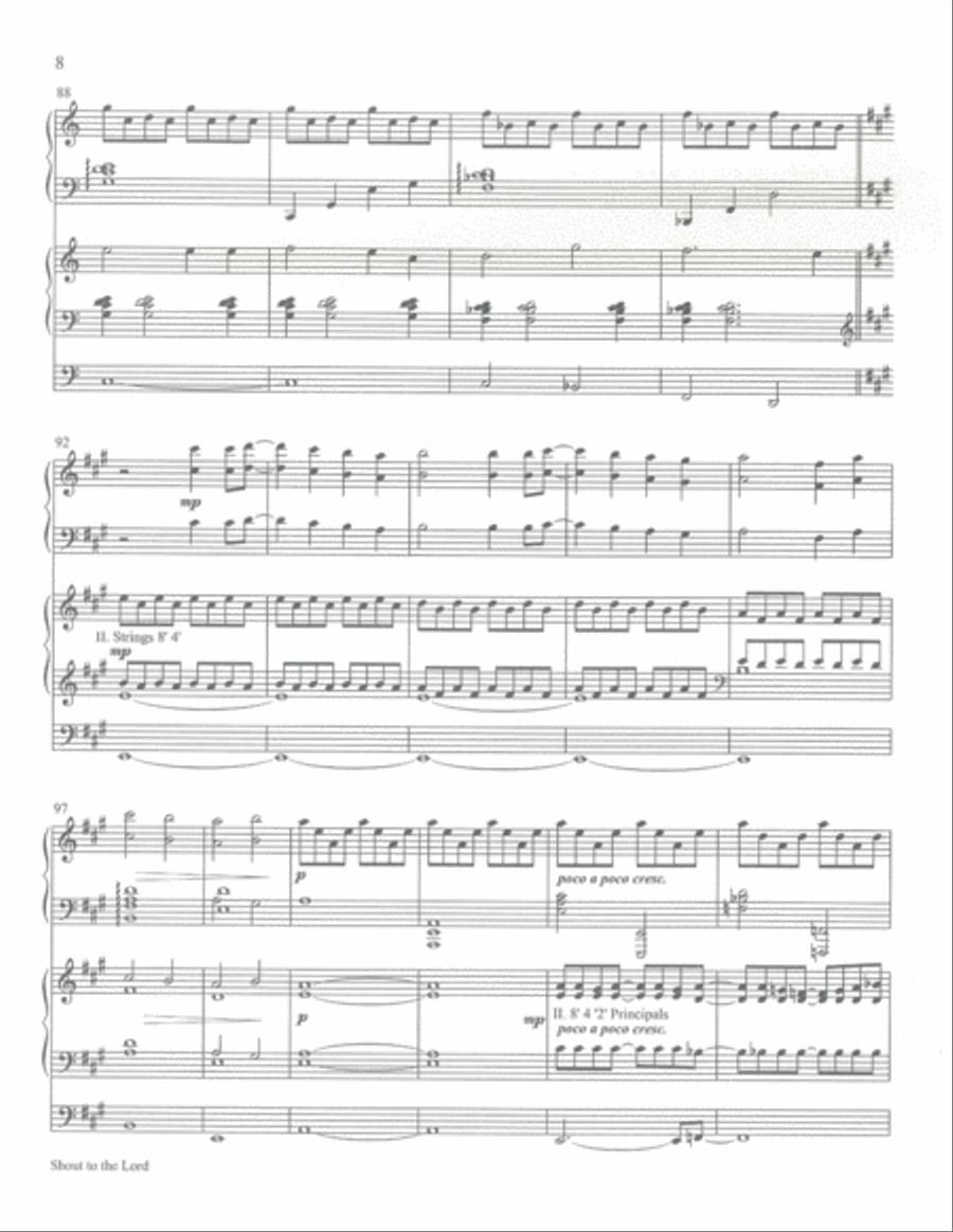 Shout to the Lord Organ scores gallery preview page 9