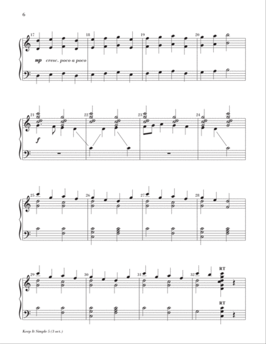 Keep It Simple 5 (Christmas Sacred and Secular) 3-Octaves scores gallery preview page 9