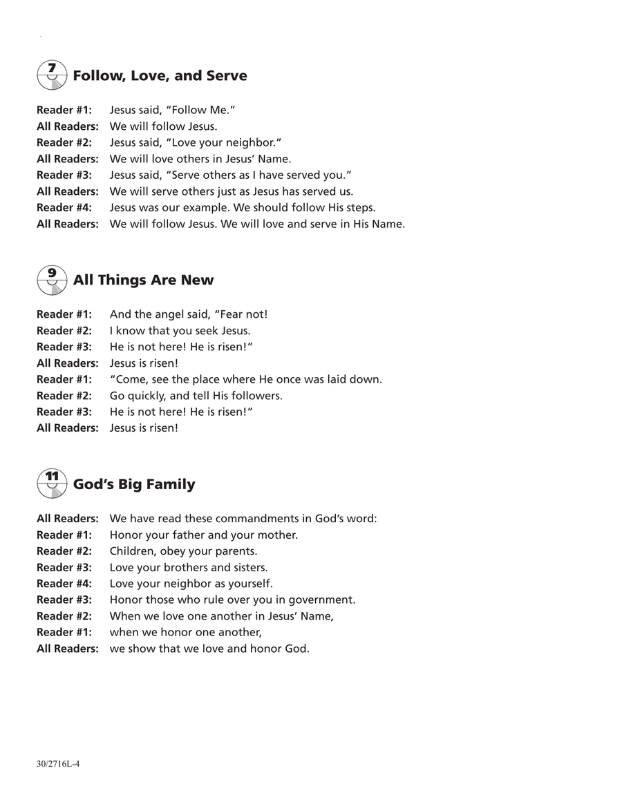 God's Big Family - Songbook with P/A mp3s Unison Choir scores gallery preview page 4
