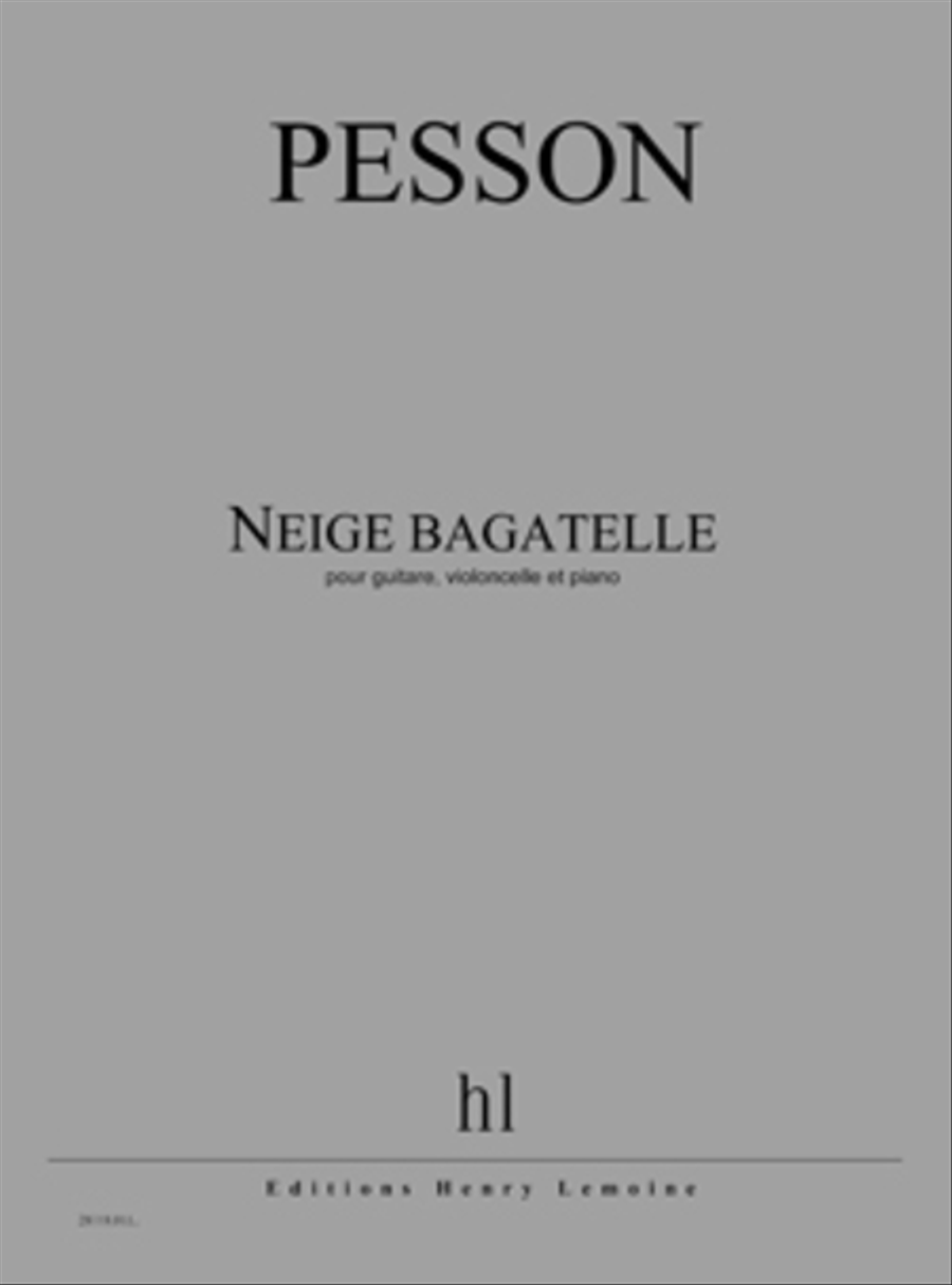 Neige Bagatelle Cello scores gallery preview page 1