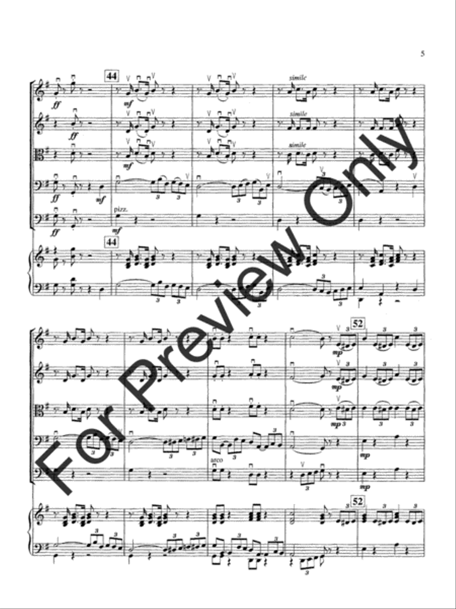 Coronation March (Score) String Orchestra scores gallery preview page 8