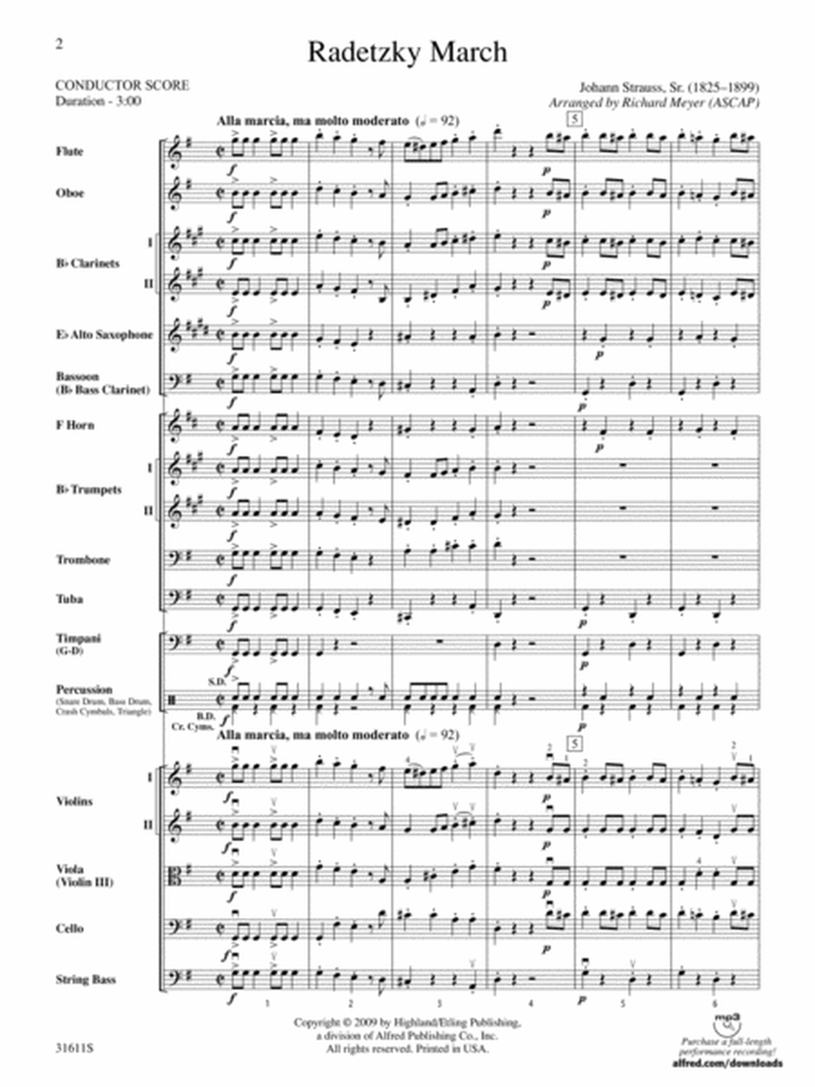 Radetzky March: Score