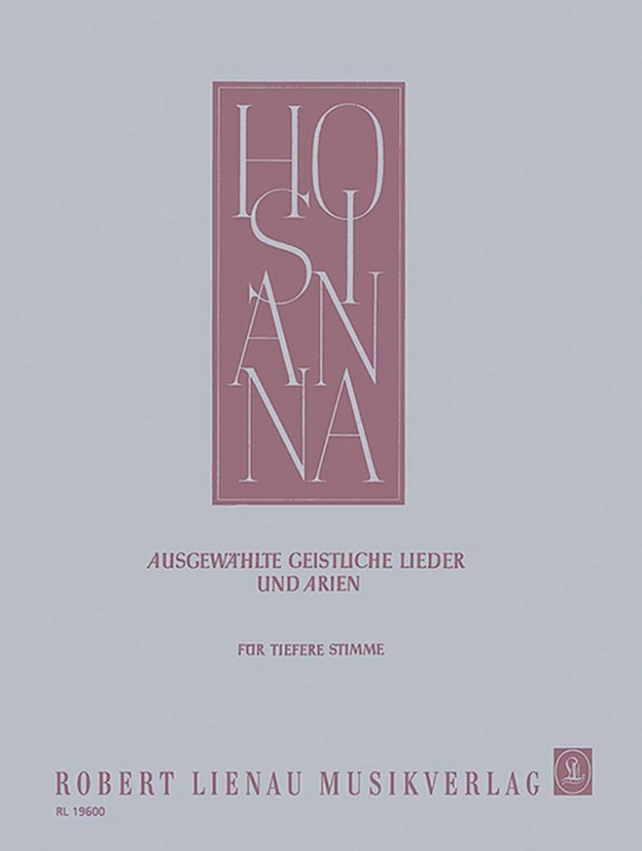 Hosianna Album Low Voice scores gallery preview page 1