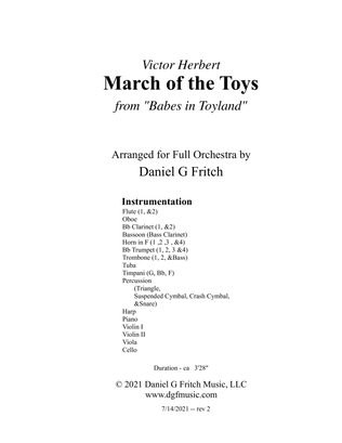 March of the Toys (for full Orchestra -- medium level)