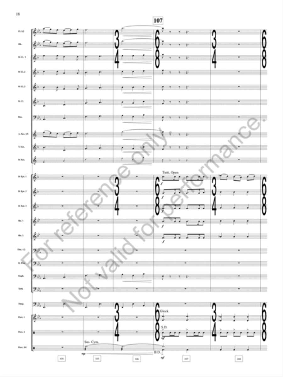 Table Rock Festival Table Rock Festival Concert Band scores gallery preview page 19