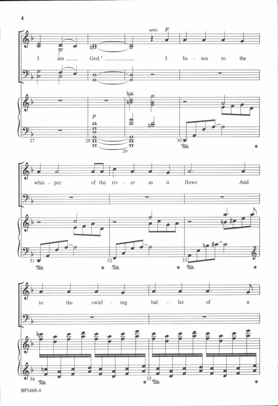 A Call to Silence 4-Part scores gallery preview page 4