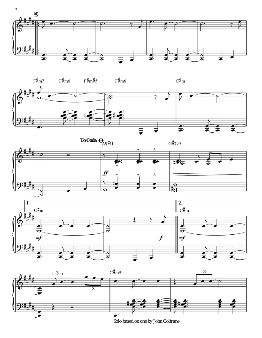 Equinox (arr. Brent Edstrom) Piano Solo scores gallery preview page 2