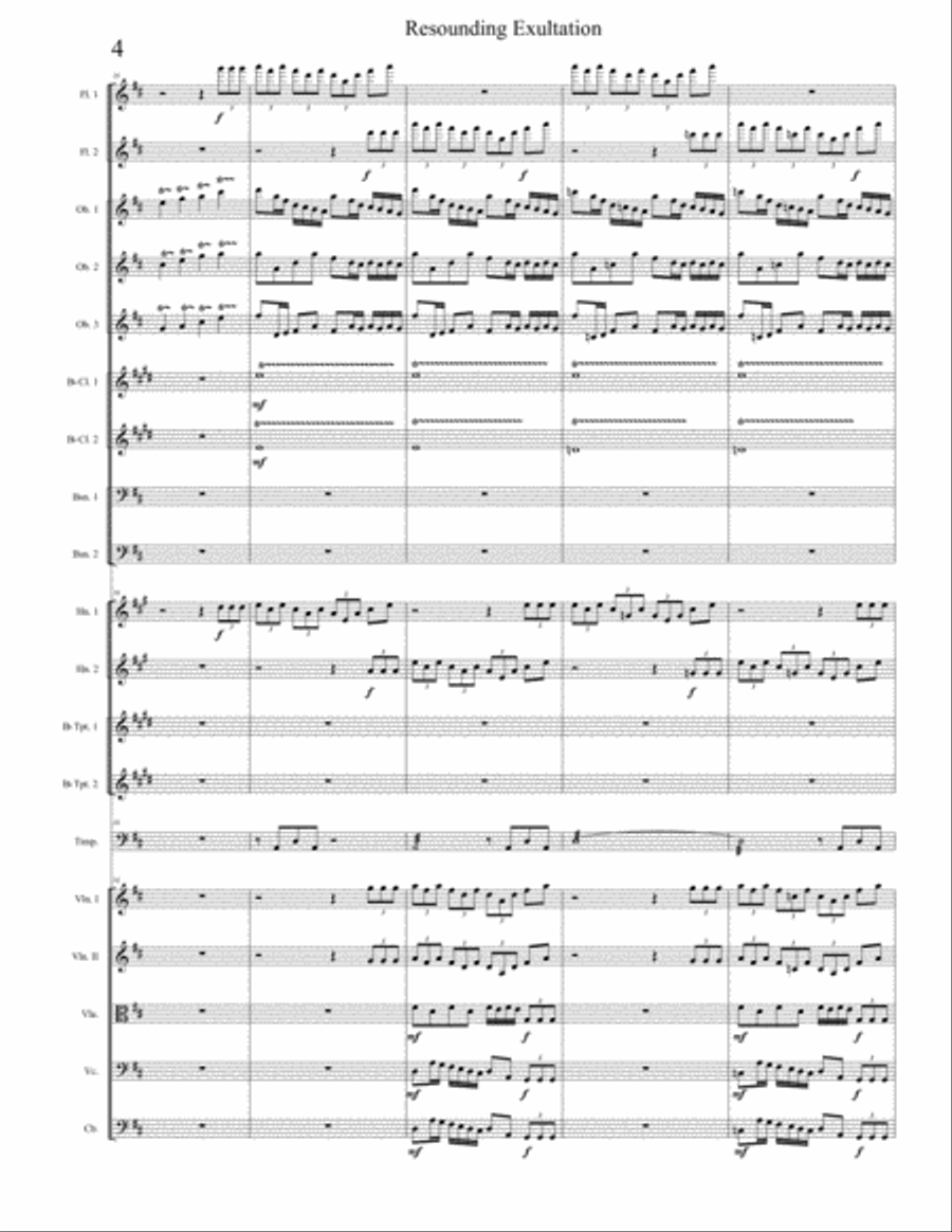 Resounding Exultation Resounding Exultation Chamber Orchestra scores gallery preview page 4