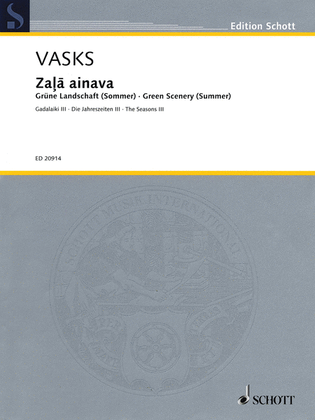 Book cover for Zala Ainava Green Scenery (Summer): The Seasons III