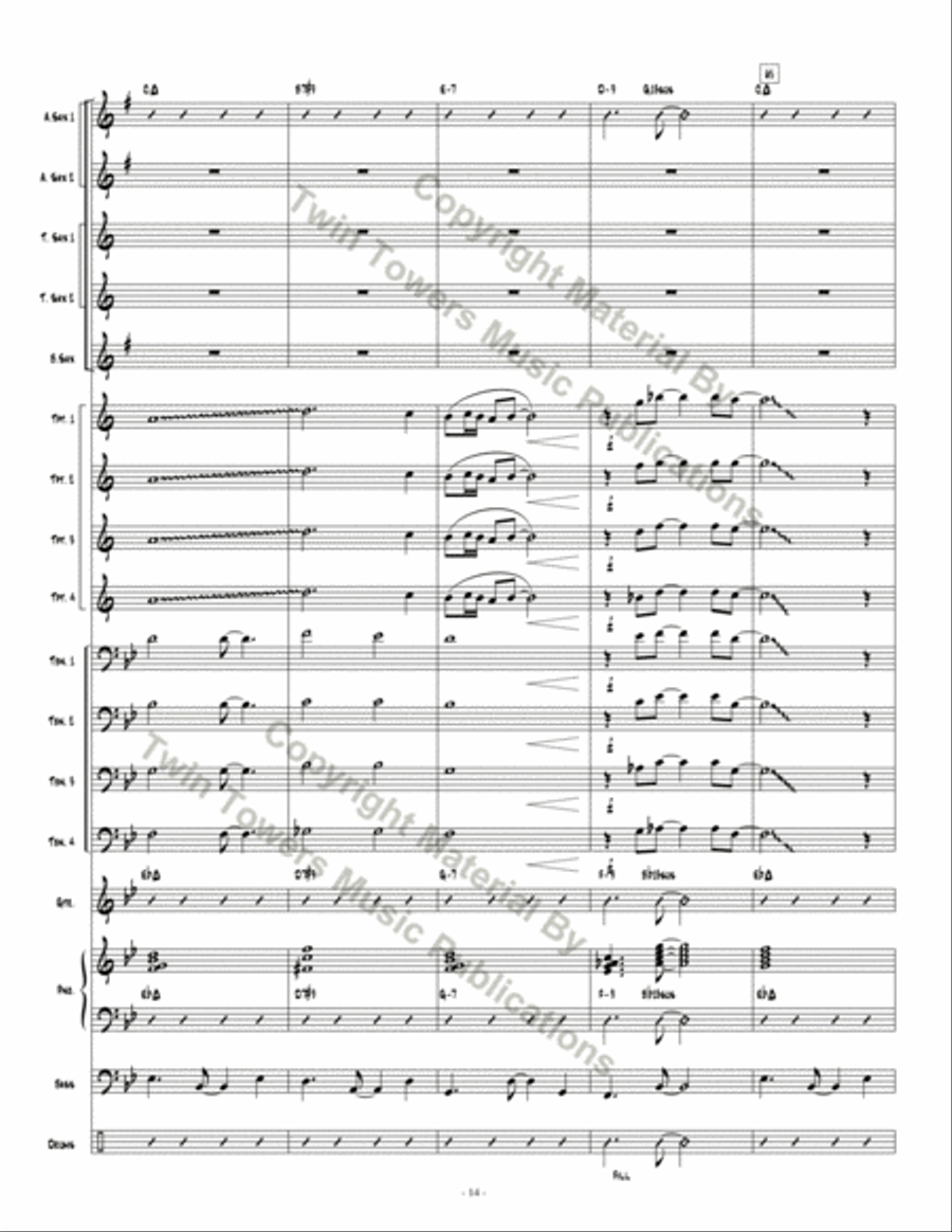 Skyline Bossa Skyline Bossa Jazz Ensemble scores gallery preview page 15
