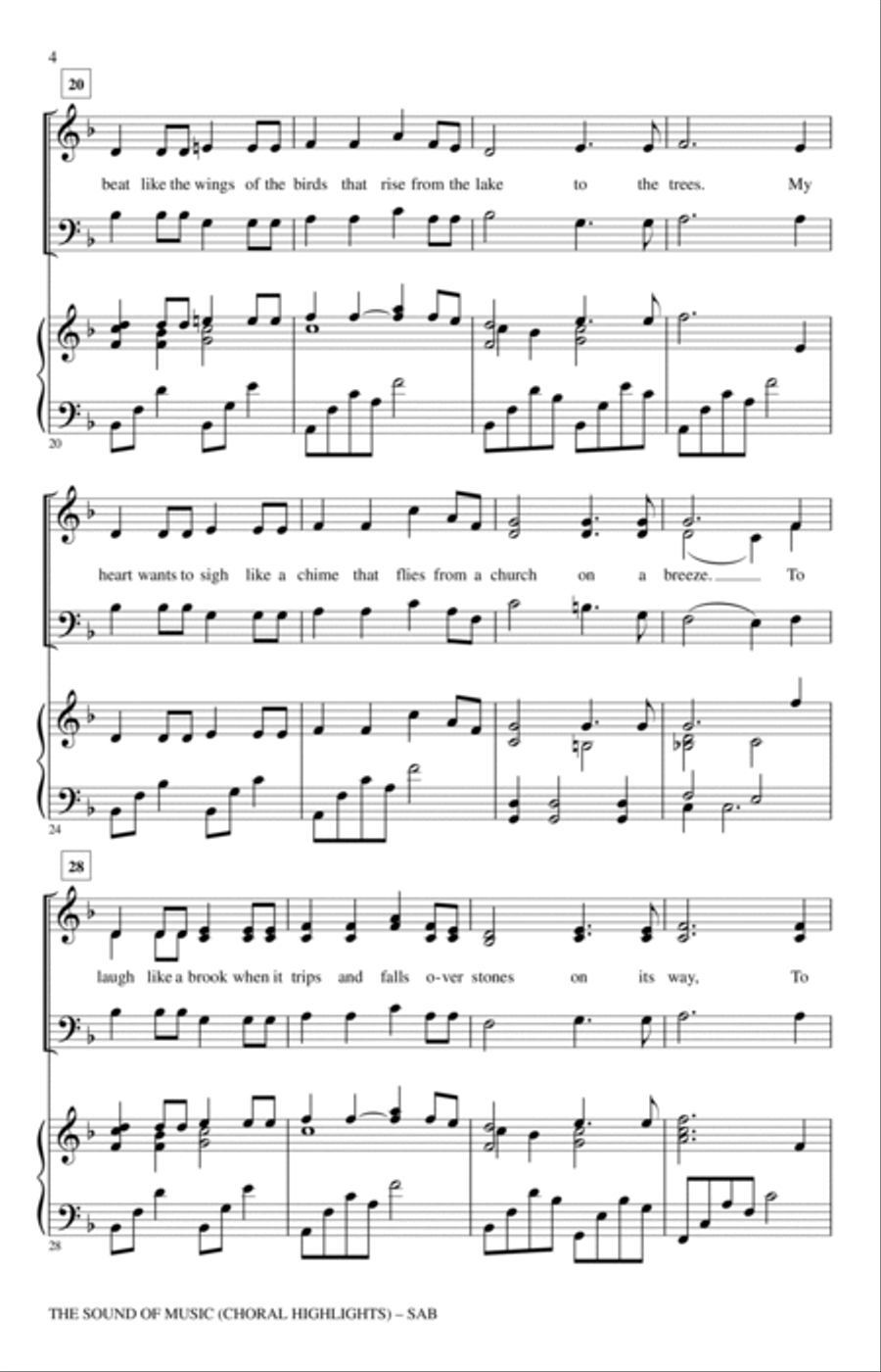 The Sound Of Music (Choral Highlights) (arr. John Leavitt) 3-Part scores gallery preview page 3