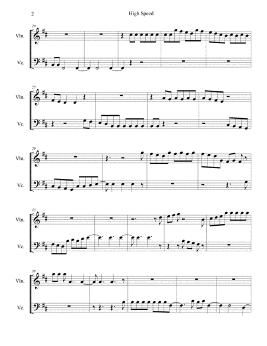 High Speed Piano Trio scores gallery preview page 2