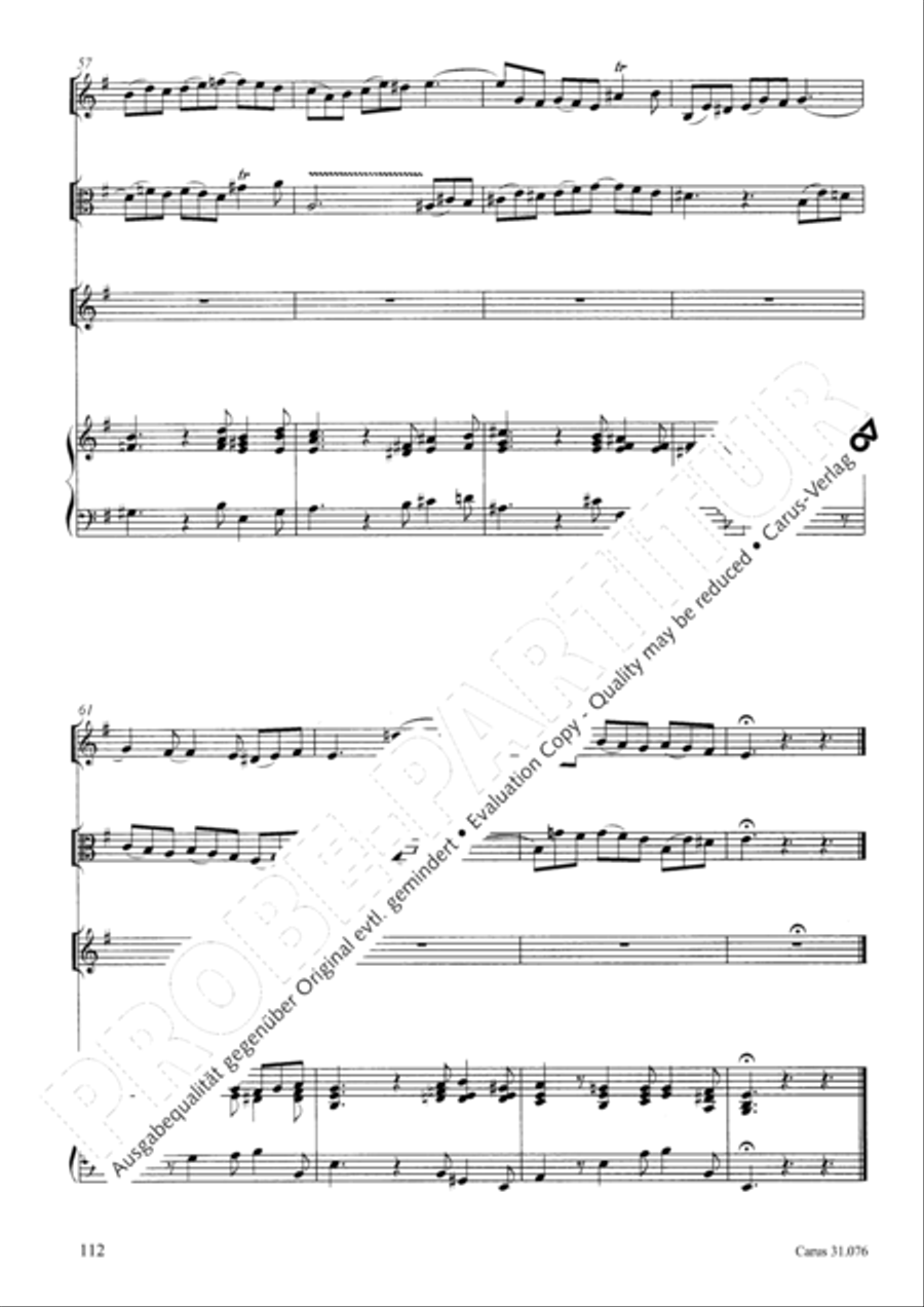 The heavens are telling the Father's glory (Die Himmel erzahlen die Ehre Gottes) 4-Part scores gallery preview page 113