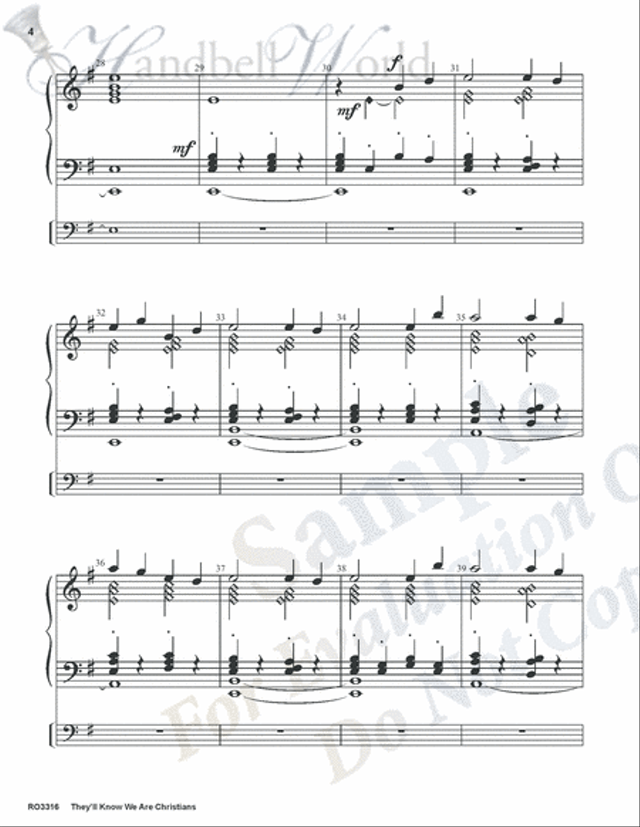 They'll Know We Are Christians 5-Octaves scores gallery preview page 4