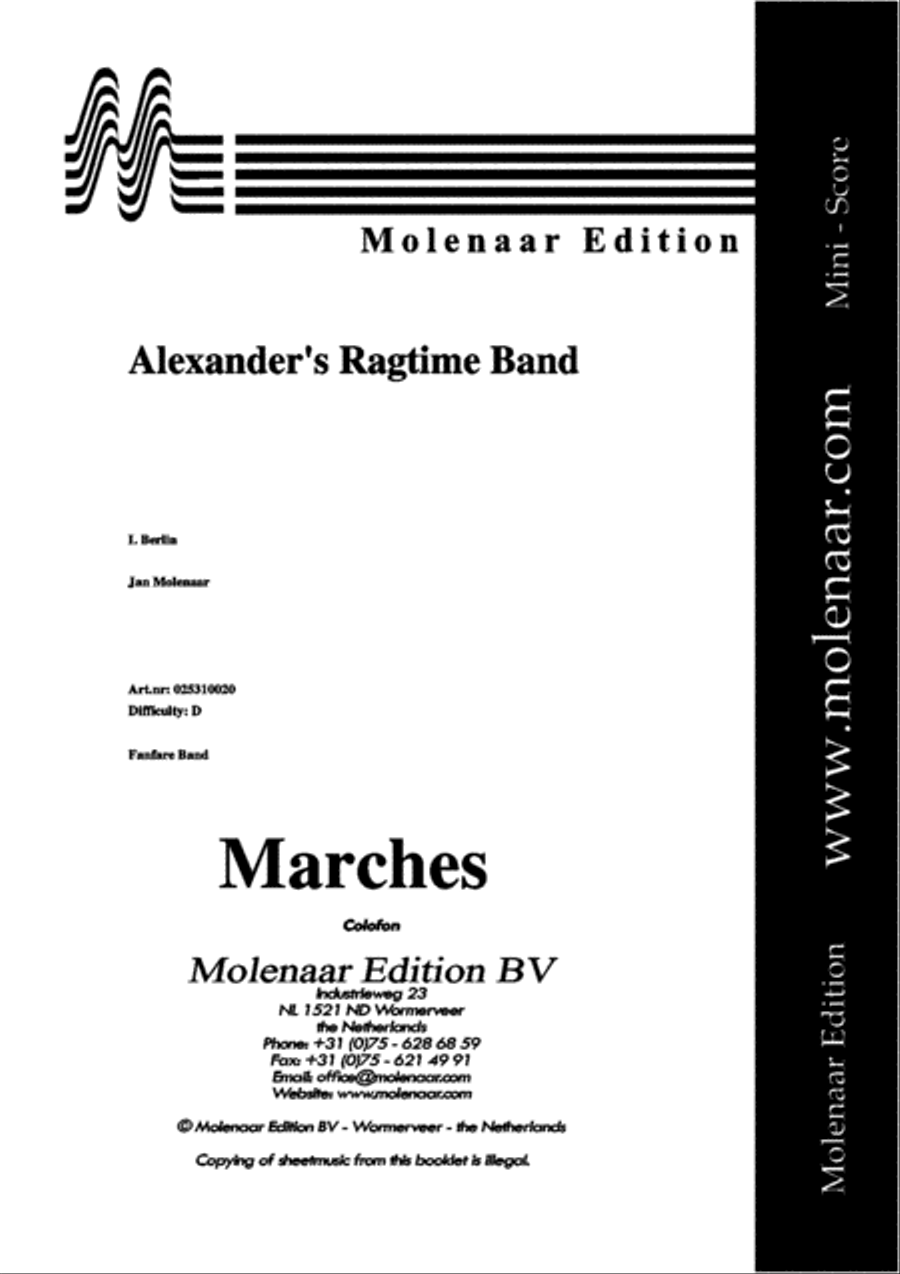 Alexander's Ragtime Band Fanfare Band scores gallery preview page 2