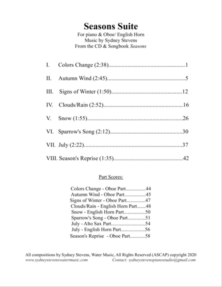 Seasons Suite Small Ensemble scores gallery preview page 2