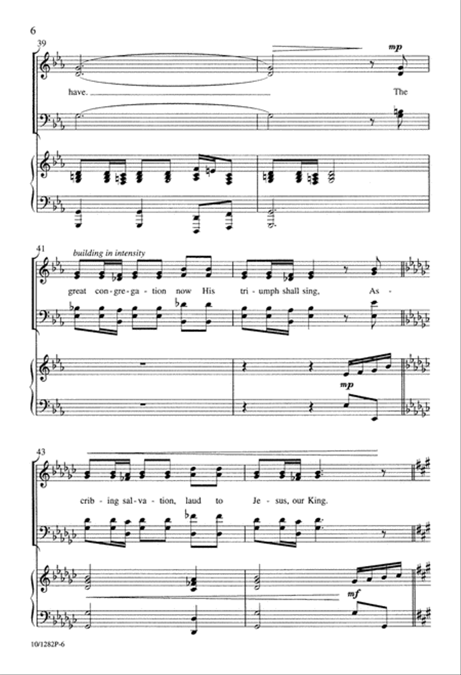 Ye Servants of God Ye Servants of God Divisi scores gallery preview page 6