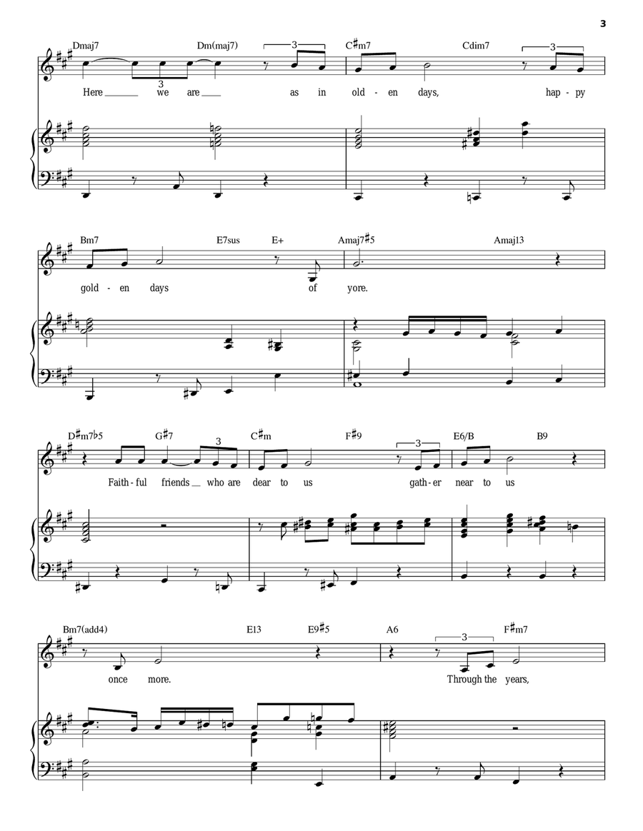 Have Yourself A Merry Little Christmas Piano, Vocal scores gallery preview page 3
