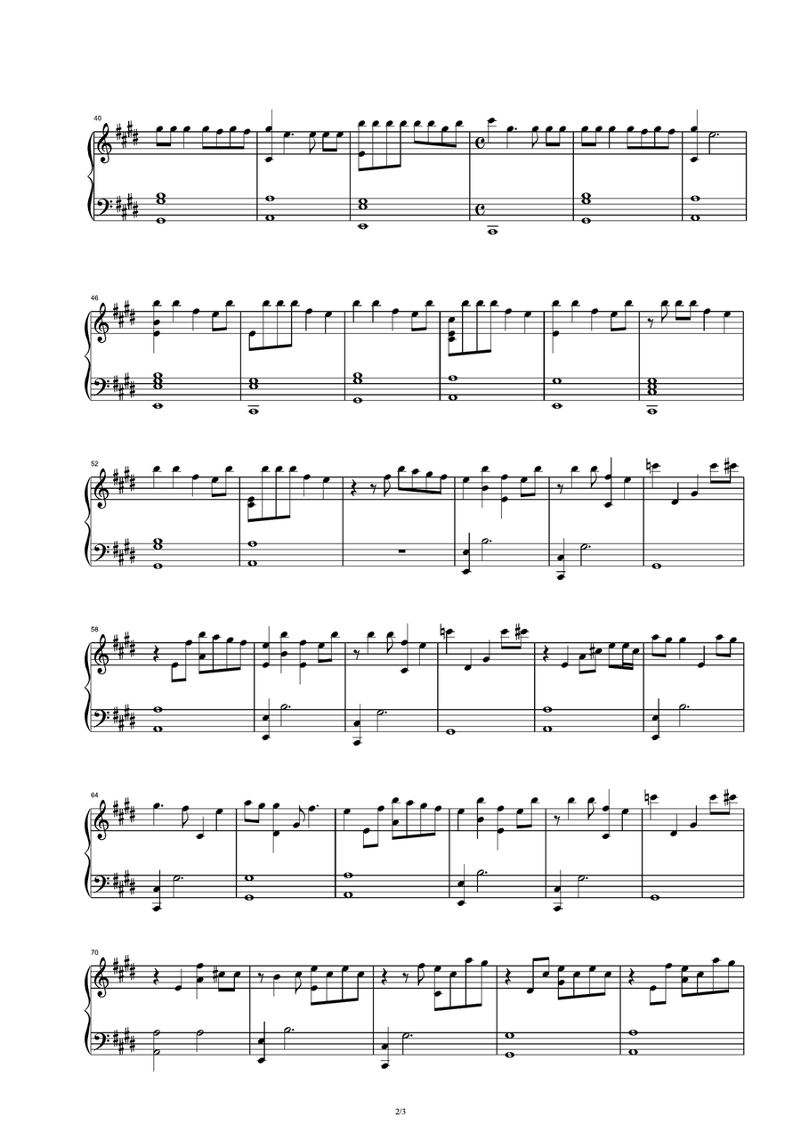 Close To Me Piano Solo scores gallery preview page 2