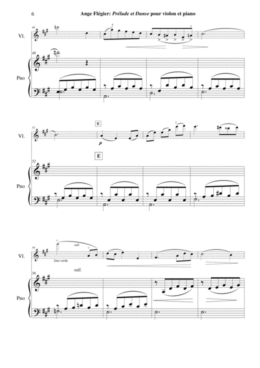 Ange Flégier: Prélude et Danse for violin and piano