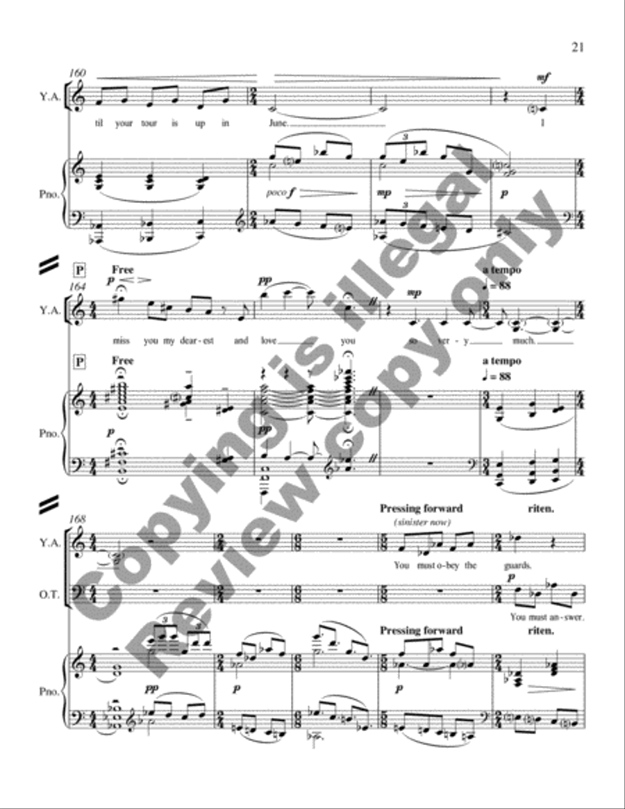 Glory Denied (Piano/Vocal Score) Glory Denied (Piano/Vocal Score) Bassoon scores gallery preview page 23