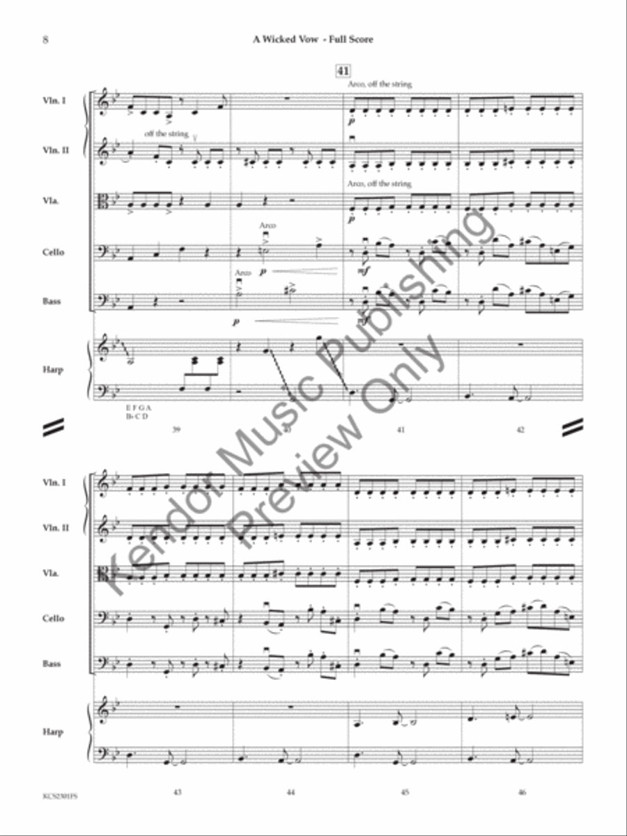 Wicked Vow String Orchestra scores gallery preview page 9