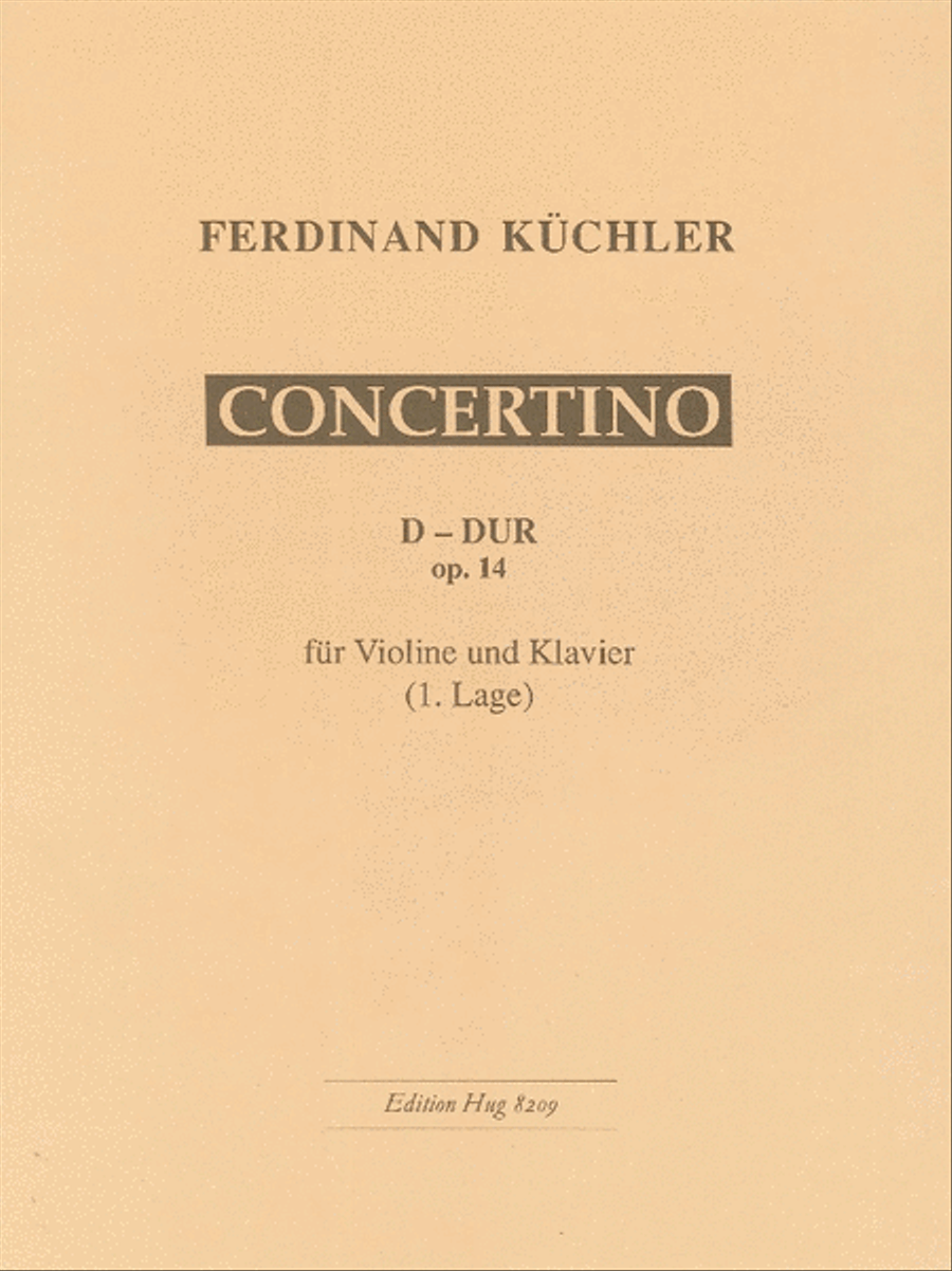 Concertino op 14 Violin Solo scores gallery preview page 1