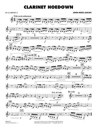 Clarinet Hoedown - Bb Clarinet 2