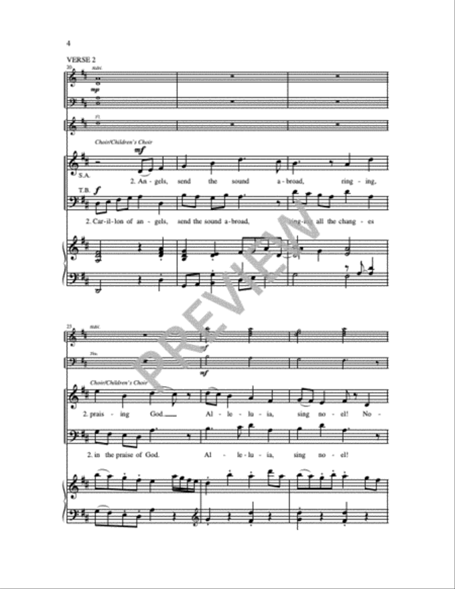 Alleluia, Sing Noel! Alleluia, Sing Noel! 4-Part scores gallery preview page 13