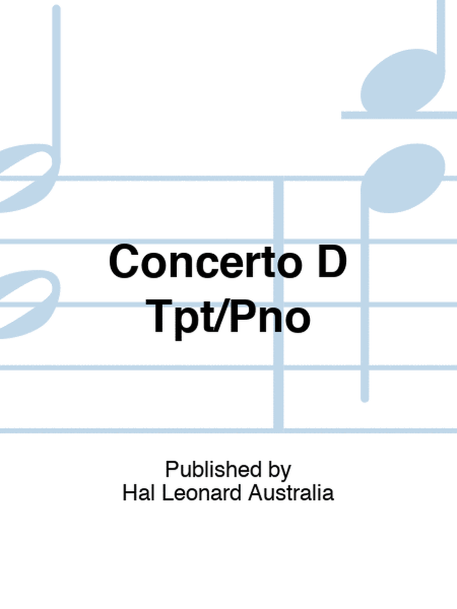 Concerto D Tpt/Pno