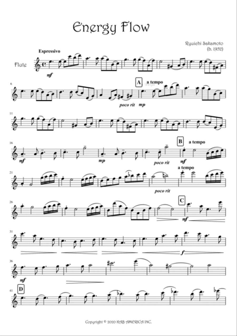 Energy Flow Flute Solo scores gallery preview page 4