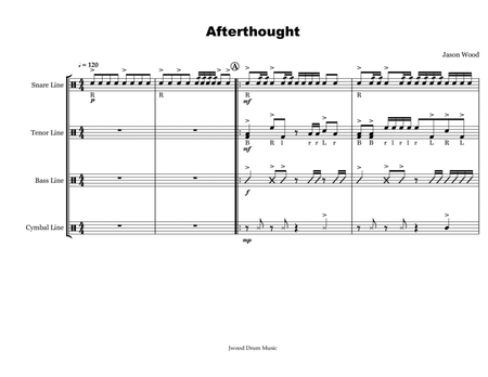 Afterthought (Drumline Cadence) image number null