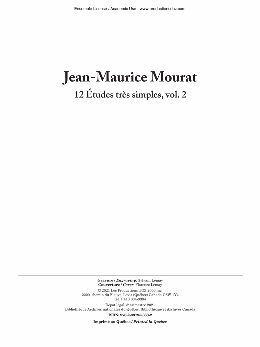 12 Études très simples, vol. 2 Classical Guitar scores gallery preview page 1