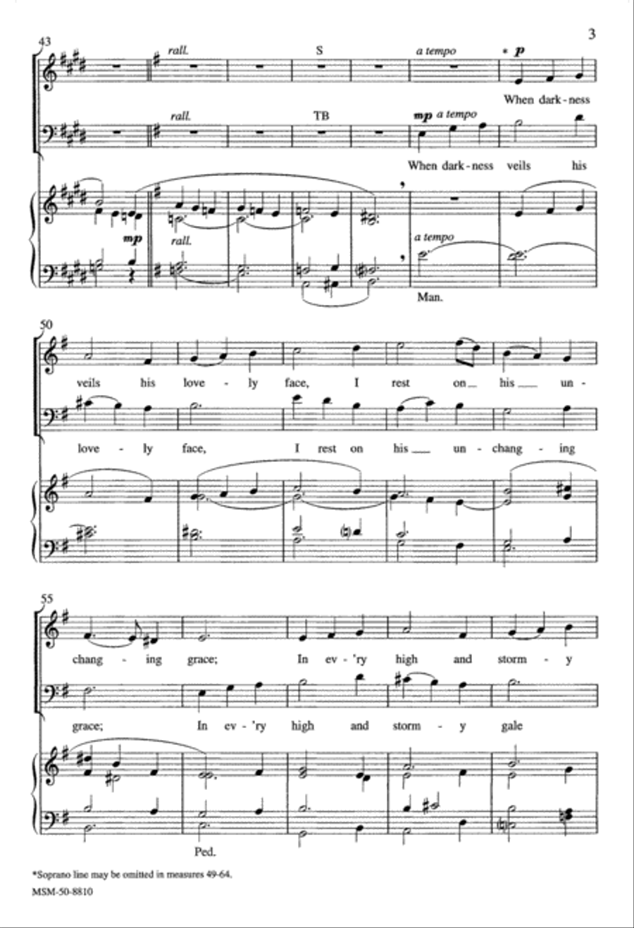 Christ, the Solid Rock 4-Part scores gallery preview page 4