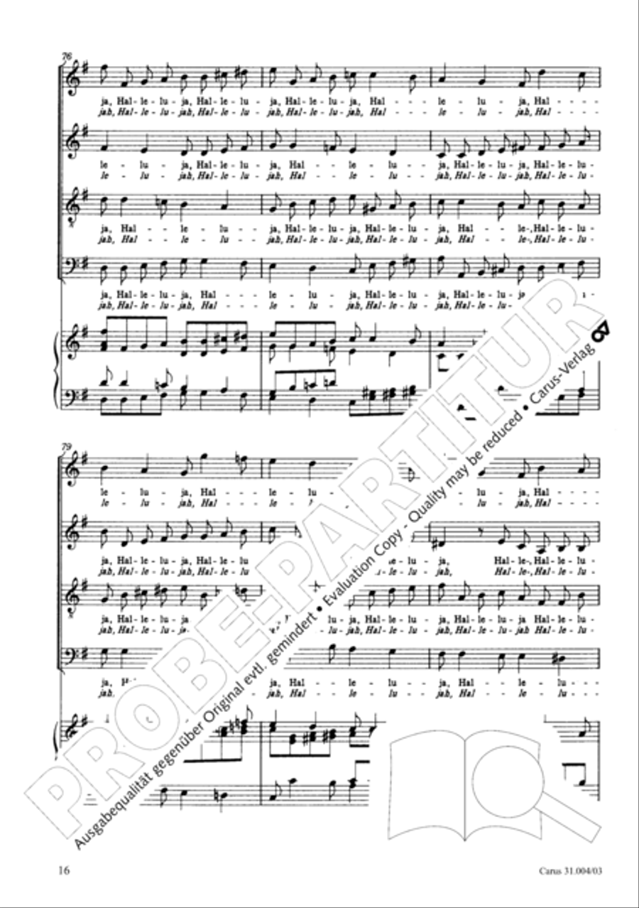 Christ lay in death's cold prison (Christ lag in Todesbanden) 4-Part scores gallery preview page 17