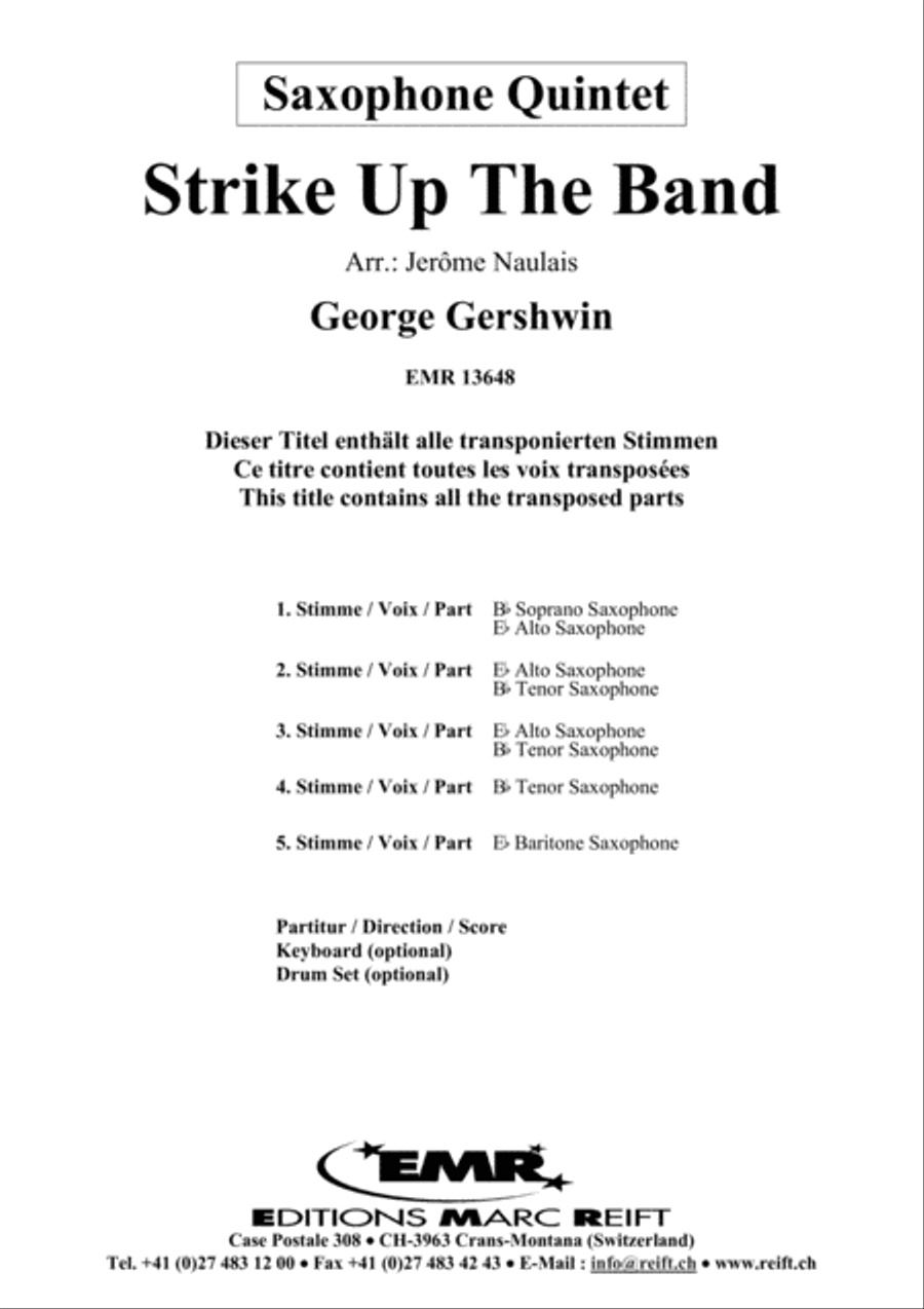 Strike Up The Band Saxophone Quintet scores gallery preview page 2
