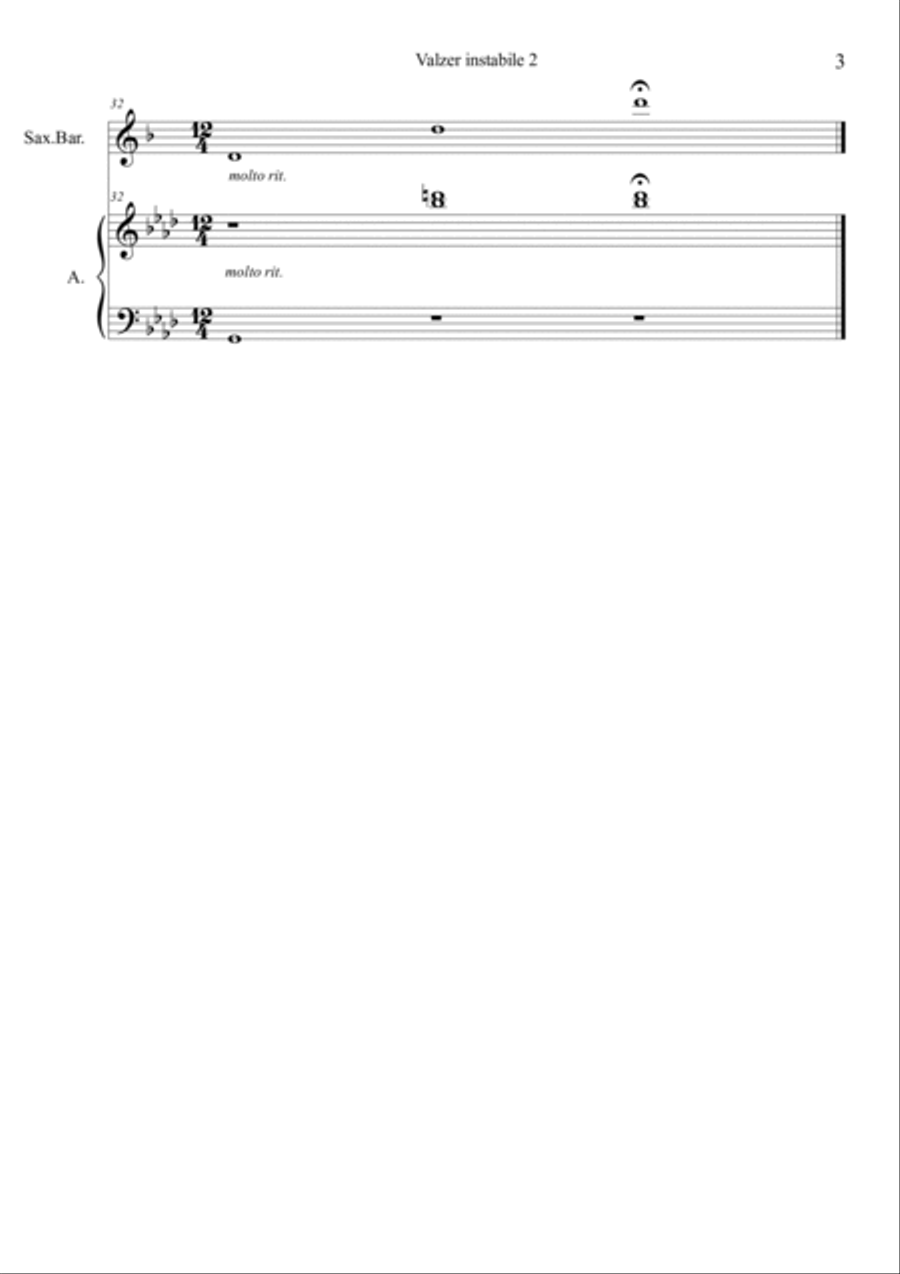 Valzer instabile 2 Chamber Music scores gallery preview page 3