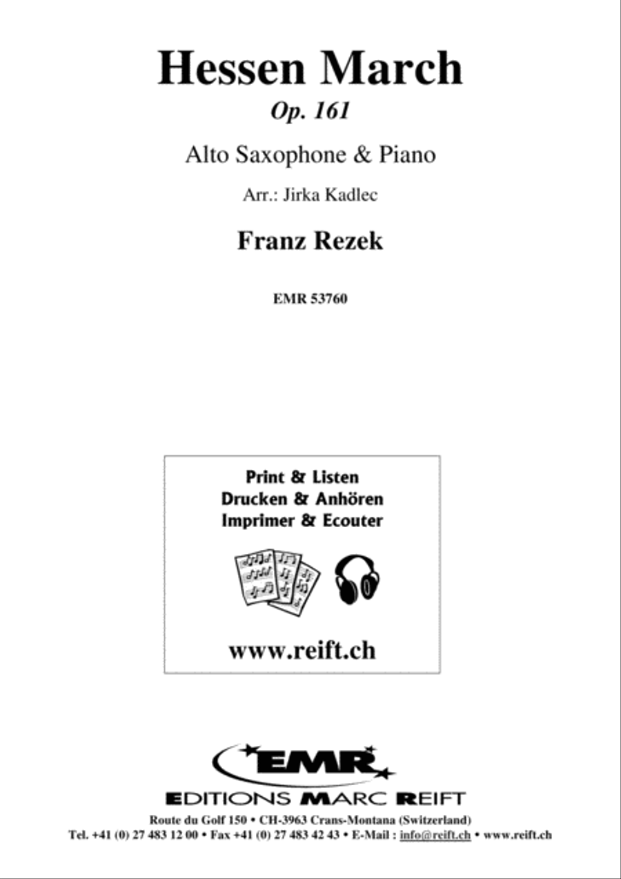 Hessen March Alto Saxophone scores gallery preview page 1