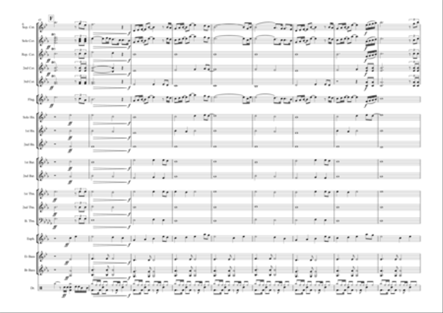 Chandelier Brass Band scores gallery preview page 6