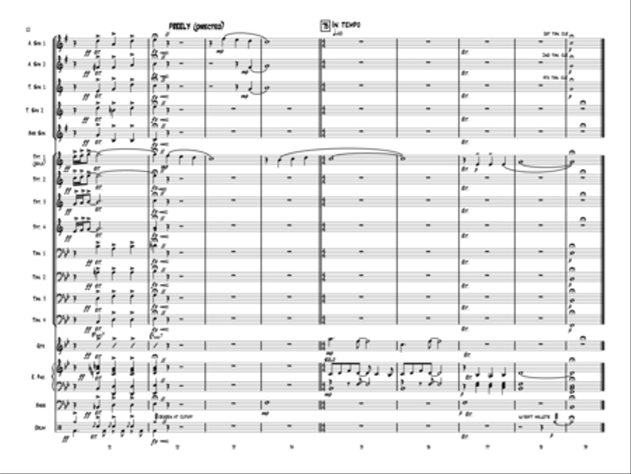 O Holy Night Jazz Ensemble scores gallery preview page 11