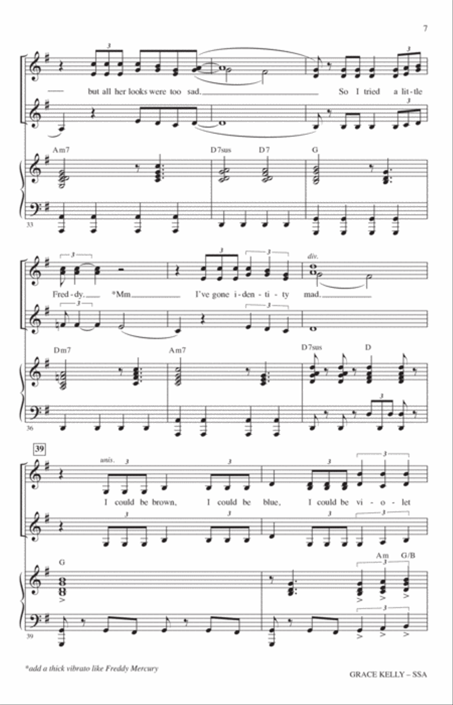 Grace Kelly (arr. Mark Brymer) SSA scores gallery preview page 6