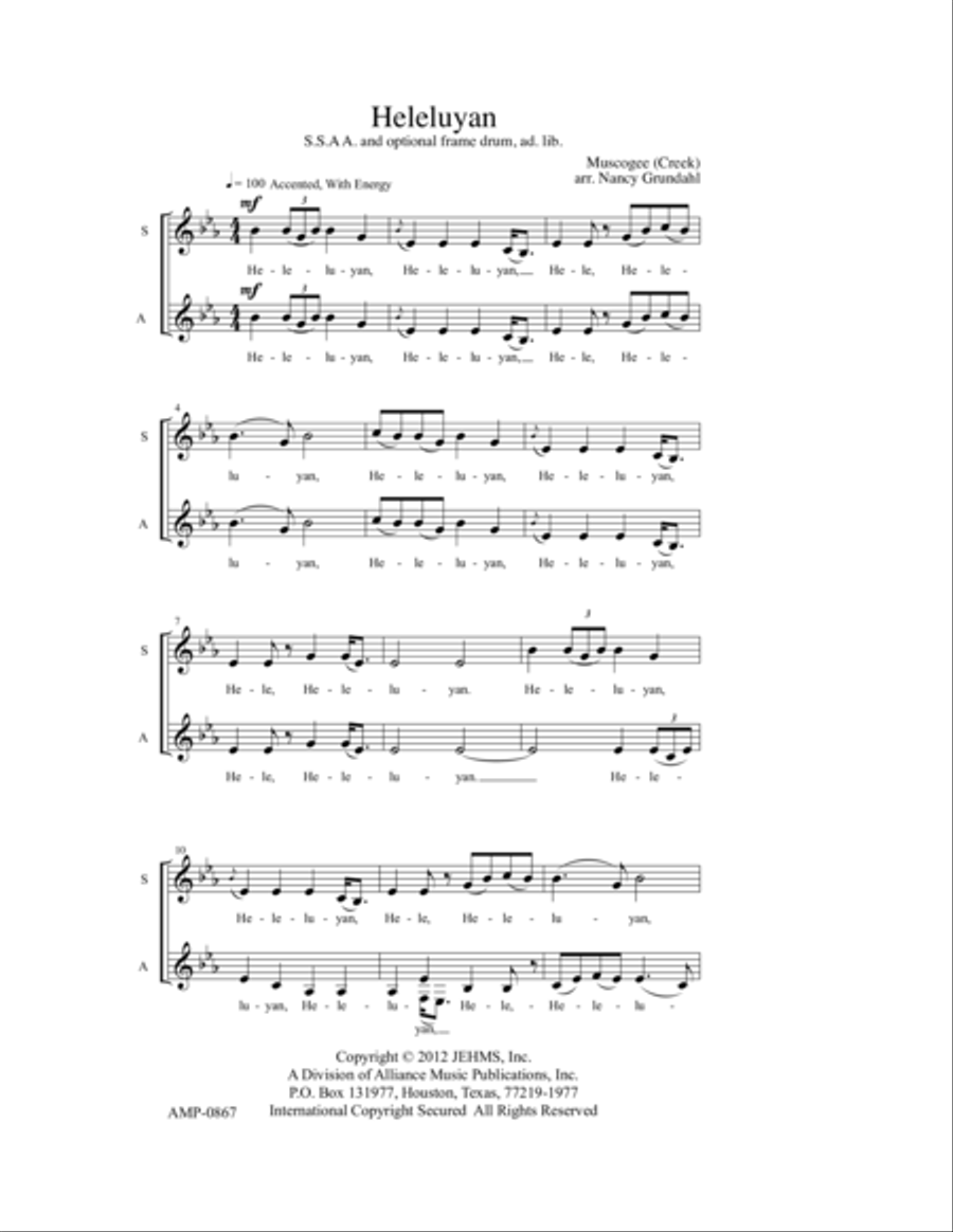 Heleluyan Heleluyan SSAA scores gallery preview page 5