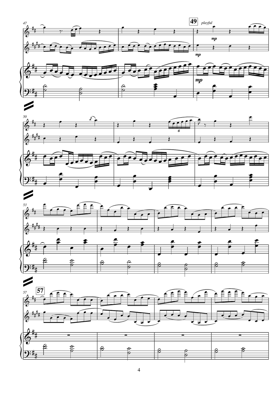 Canon in D (Long Version) for Flute, Clarinet, and Piano image number null