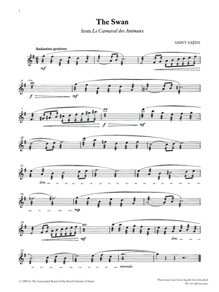 The Swan from Graded Music for Tuned Percussion, Book III