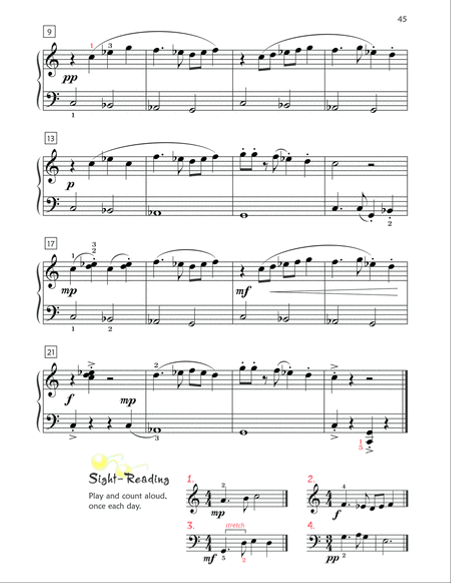 Premier Piano Course Lesson Book, Book 2B Piano Method scores gallery preview page 12