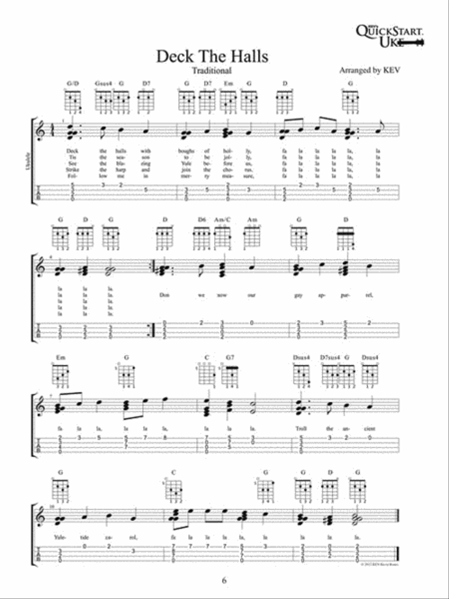 Ukulele Christmas Songs Ukulele scores gallery preview page 5