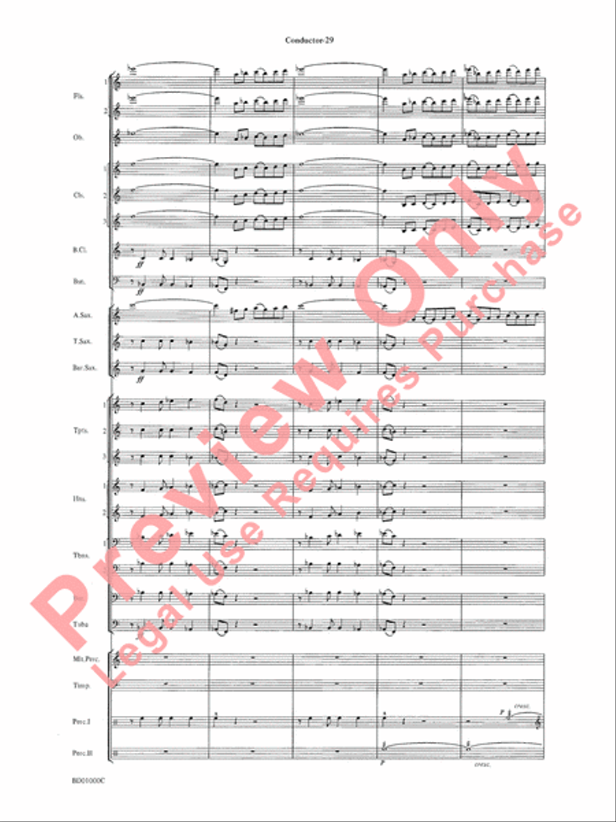 Chant Rituals Chant Rituals Concert Band scores gallery preview page 32